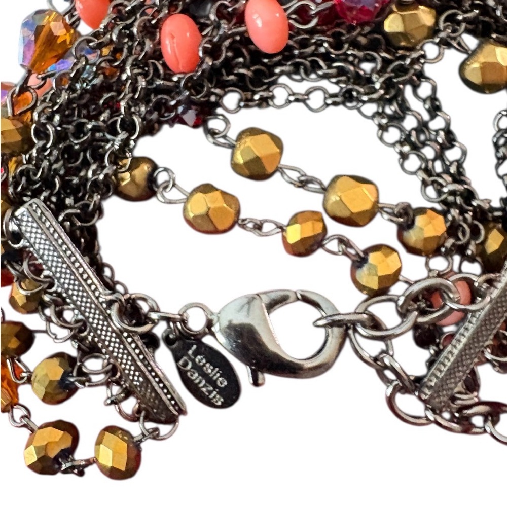 Leslie Danzis Multicolor, Multistrand Beaded Bracelet - Picture 2 of 3